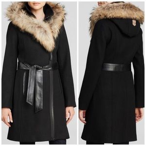 Mackage Montreal Wool coat with hooded fur